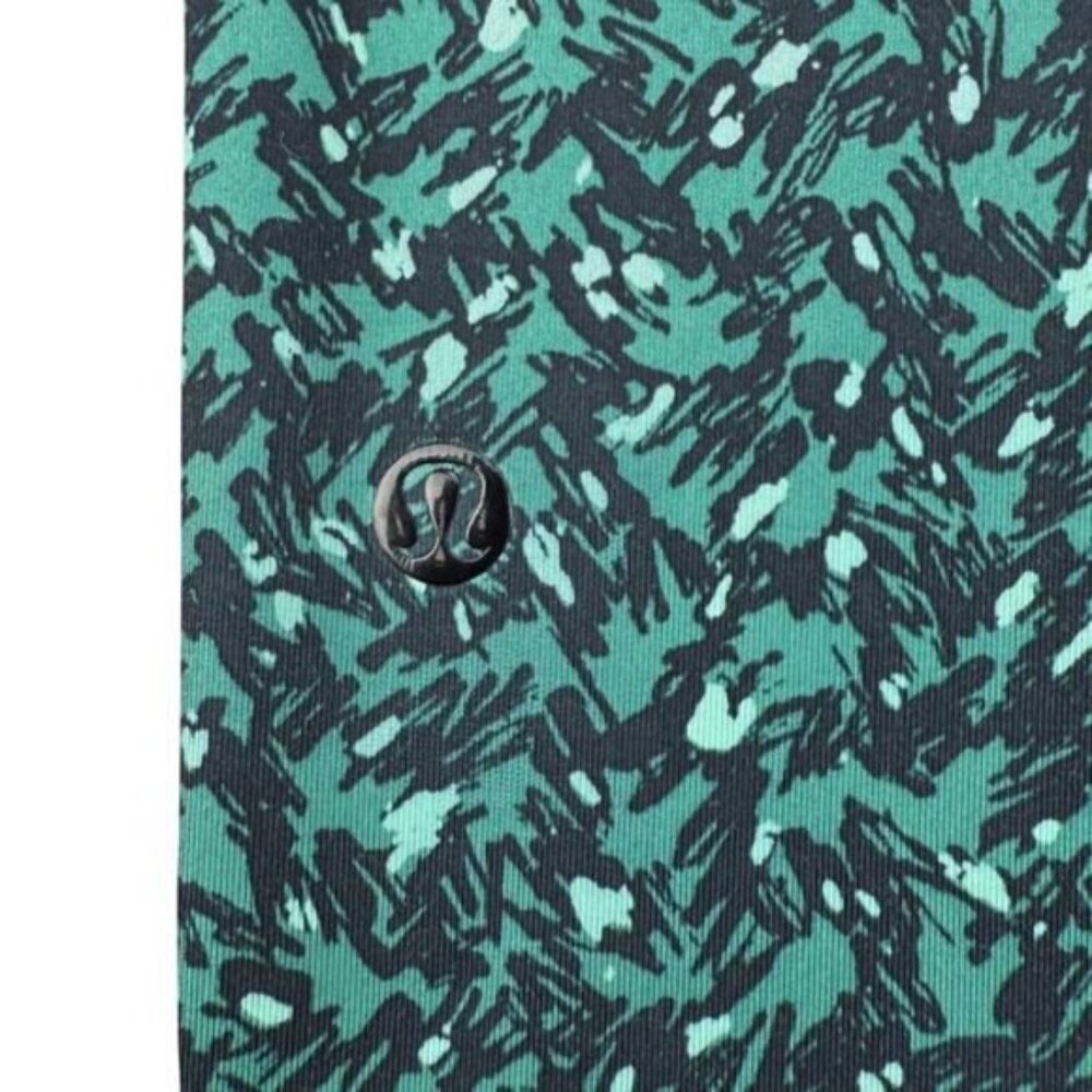 Lululemon Jet Crop Slim In Mountain Peaks Black Forage Teal Size 2 - Picture 8 of 8